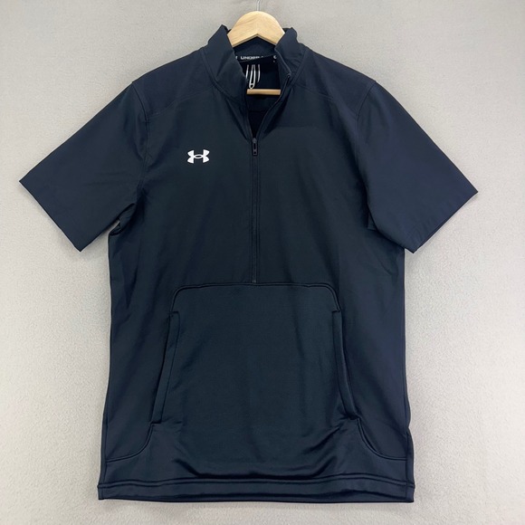Under Armour Other - Under Armour Motivate 2.0 Shirt Mens S Black NWT Short Sleeve Pockets Golf